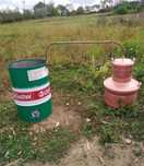 Van cazan pentru țuică din alama cu capacitatea de 10 găleți.
Cazanul