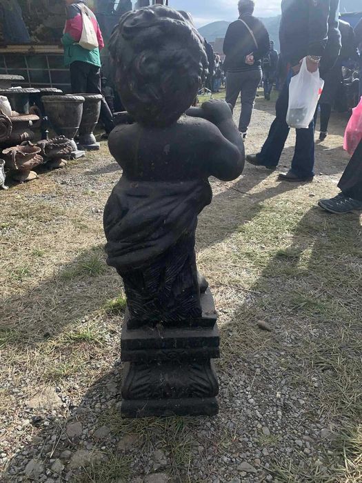 Statuie de gradina ingeras din fonta