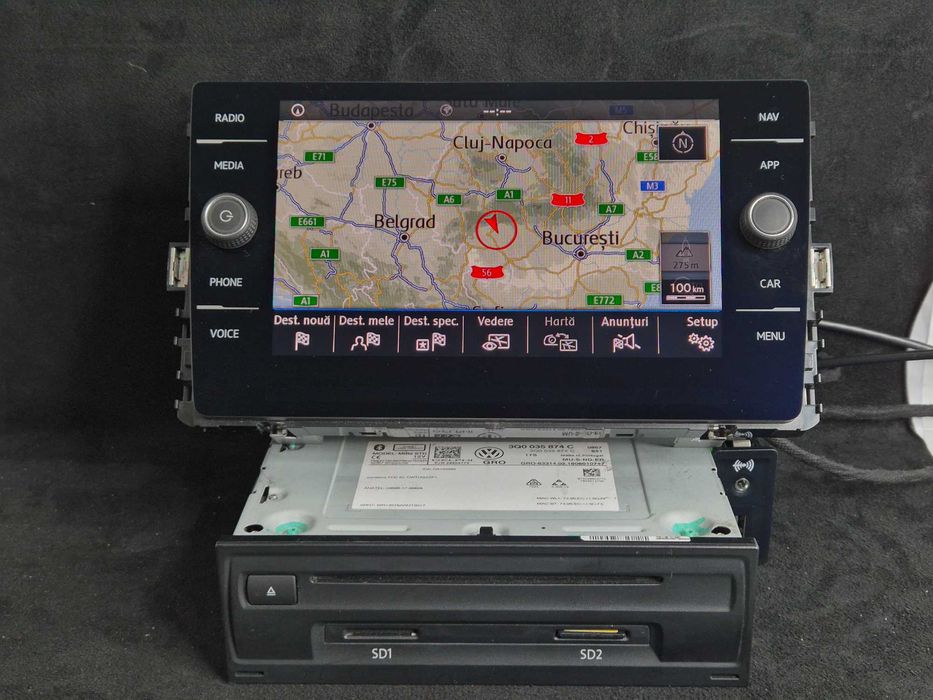 Pachet Navigație Originală MIB2 Display 8 Inch VW Passat B8 & Golf 7