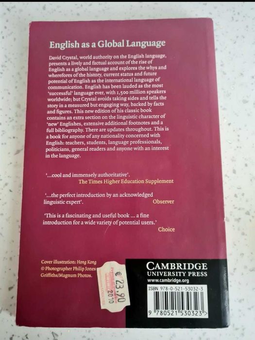 English as a global language - in engleza Cambridge
