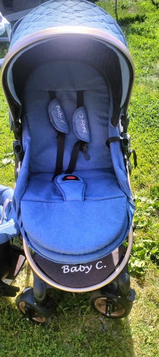 Cărucior 3 in 1, landou, scoică, partea sport