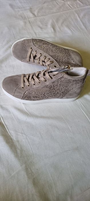 Sneakers dama Tamaris din piele naturala,noi