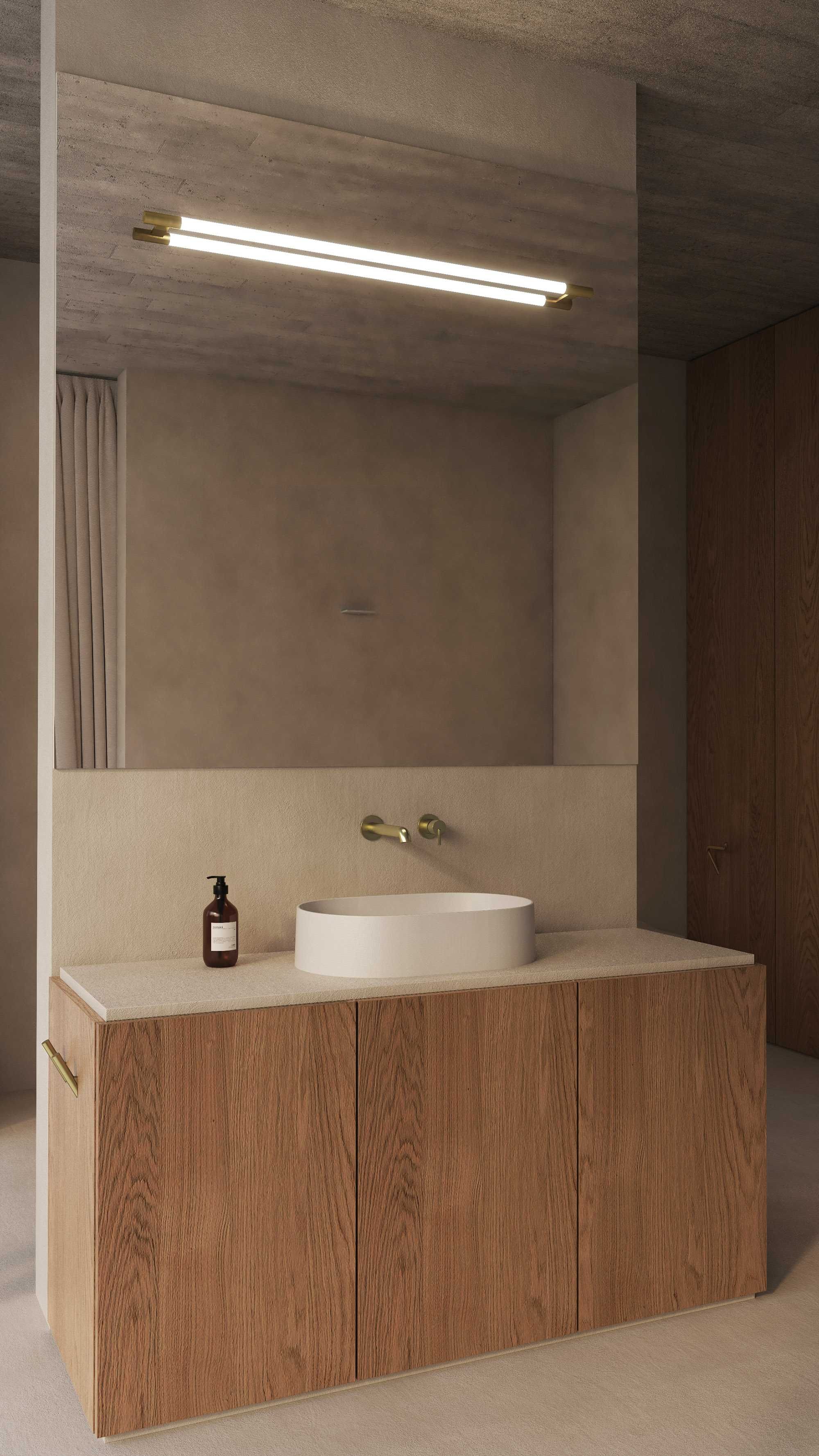 Златен мат смесител за вграждан Баня модел Silia Brushed Gold BQS_R54L
