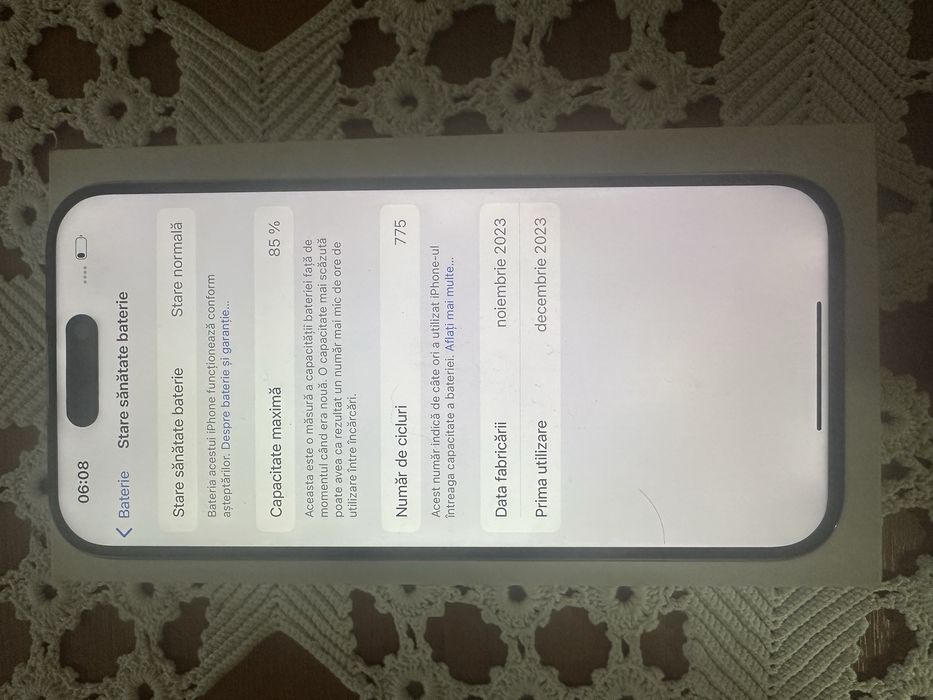 Iphone 15 Pto White 256 GB - Liber de retea