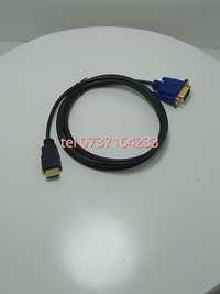 Cablu Pentru Monitor Hdmi  Vga 18 M Negru