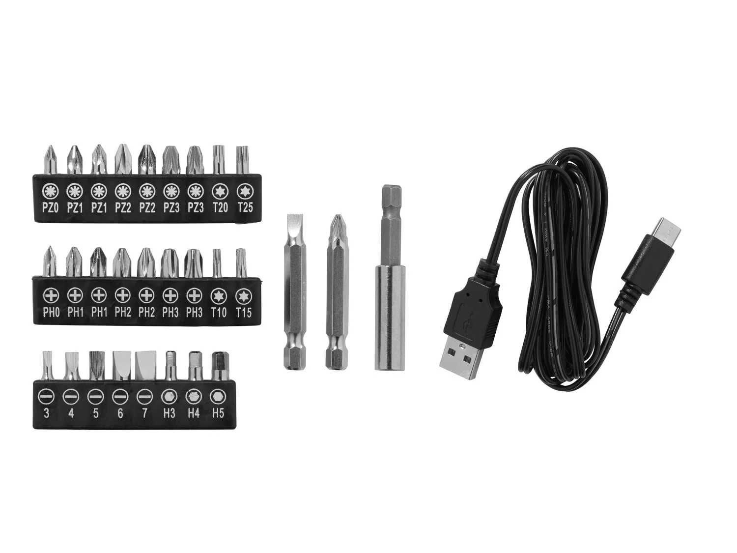 PARKSIDE акумулаторна отвертка PAS D7,4V,с адаптори и битове