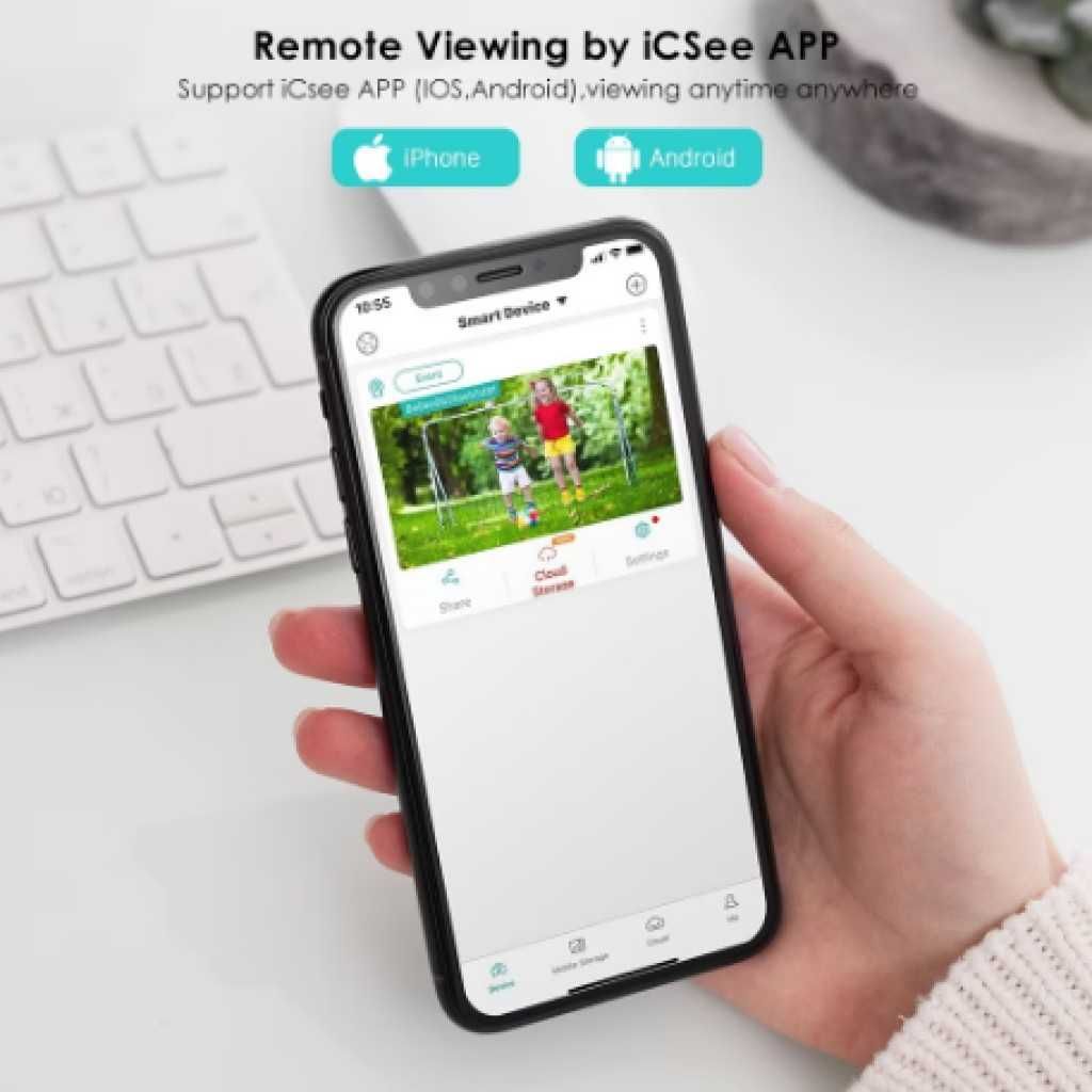 Соларна WIFI камера със соларен панел PTZ 360, 1080P, Full HD