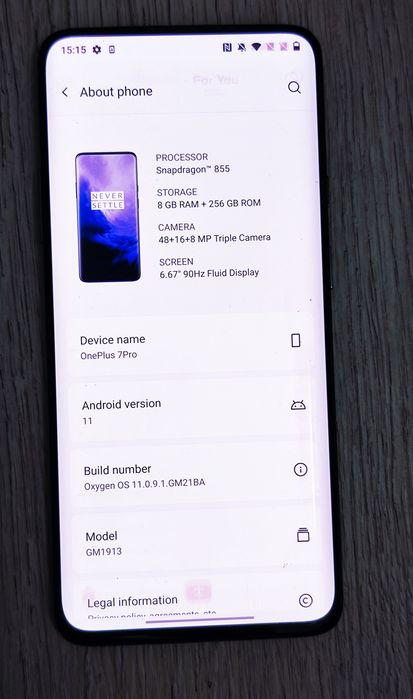 OnePlus 7 Pro 8GB/256GB – urme pe ecran, spate crăpat, perfect funcțio