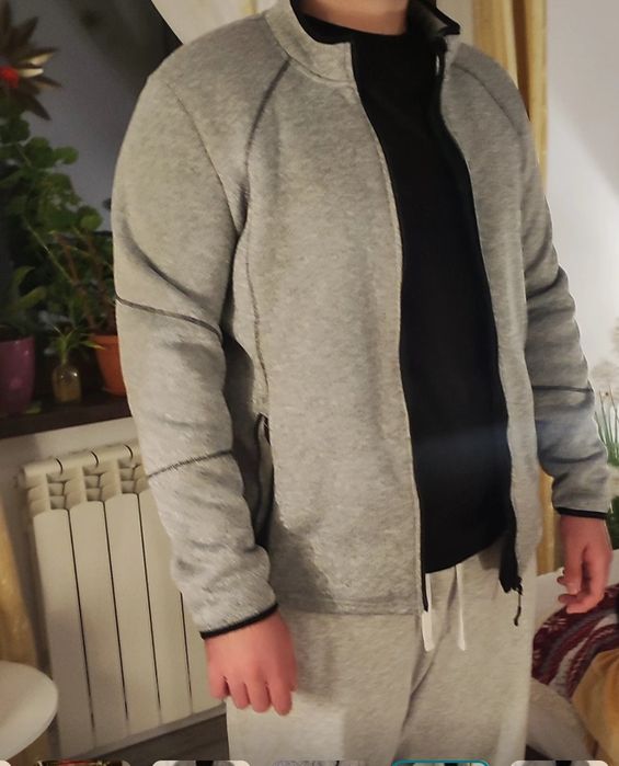 Cardigan fleece, Livergy, gri antracit, mărime XL, nou