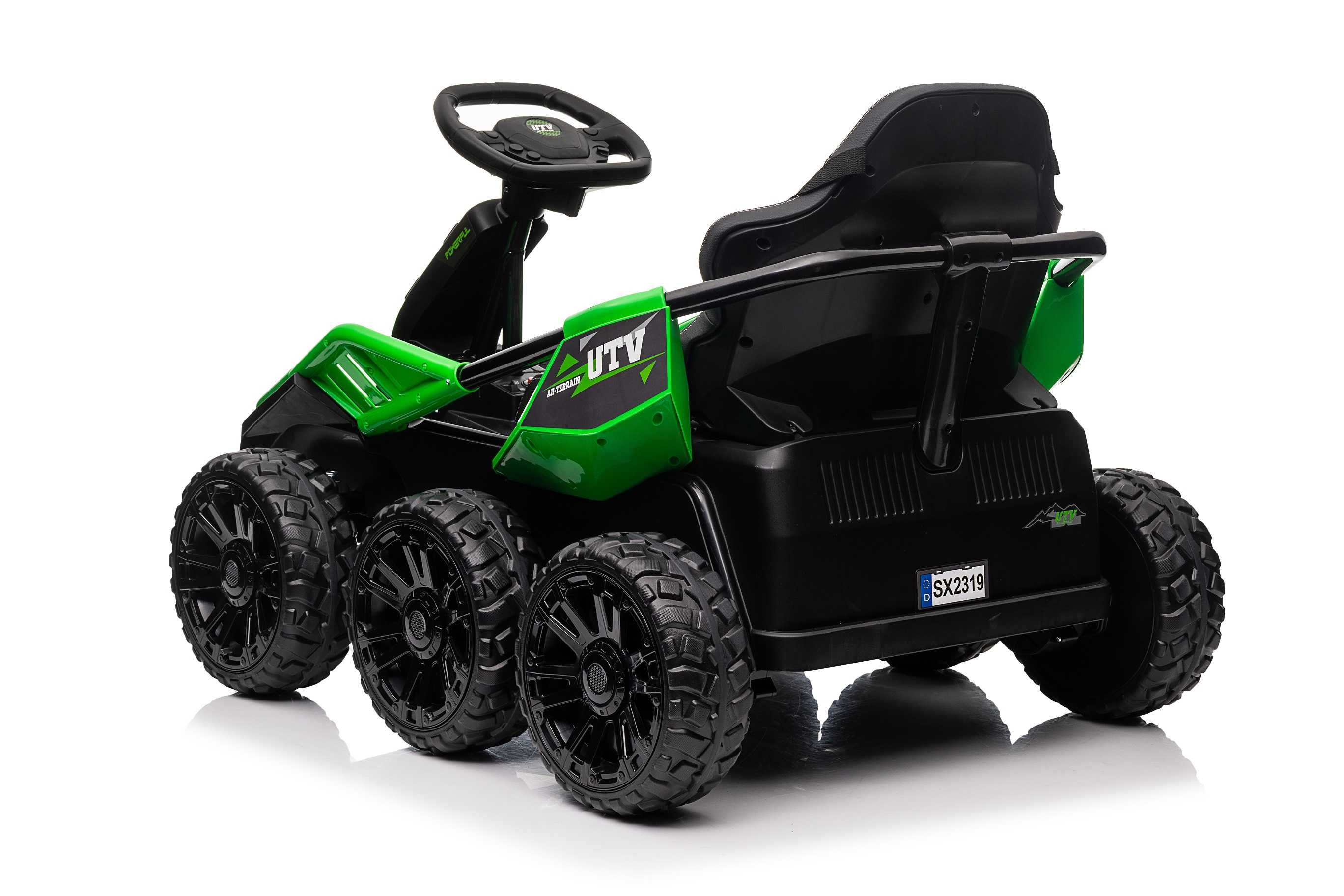 UTV electric pentru 2 copii Kinderauto BJSX2319 4X 45W 24V #green