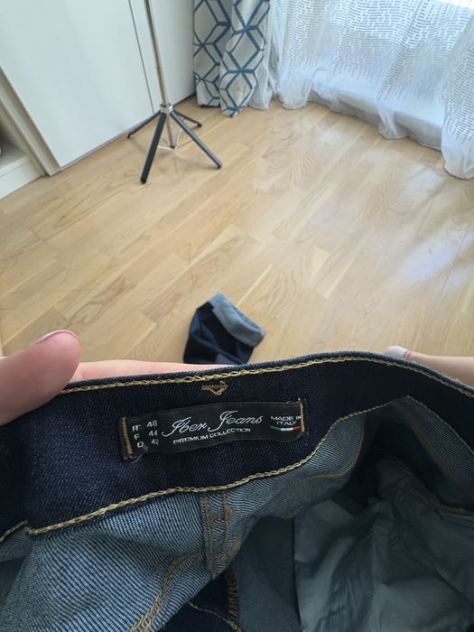 Blugi skinny dama albastri