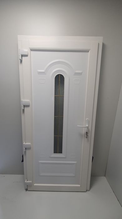 Usa de termopan lemn+aluminium exterior de calitate premium