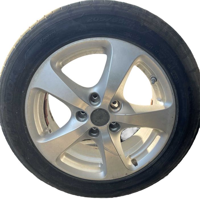 Set jante aliaj R16 Opel, Vw 5x110 cu anvelope de vara