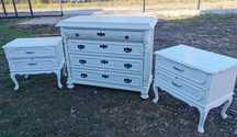 Set Comoda si Noptiere - Mobilier Lemn Masiv - Mobila Germania