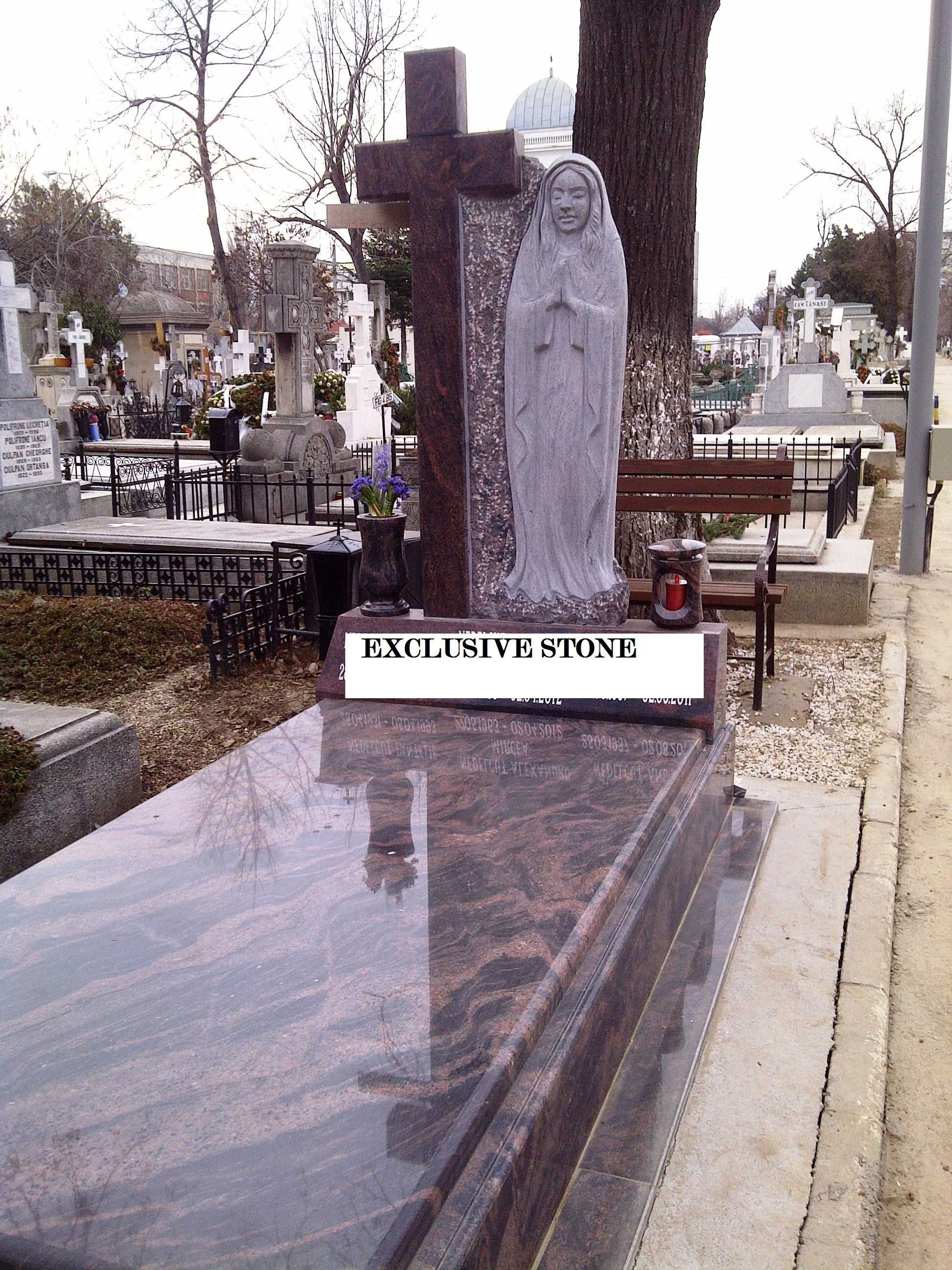 Monumente funerare, placări, capace masive si cruci. Marmura si Granit