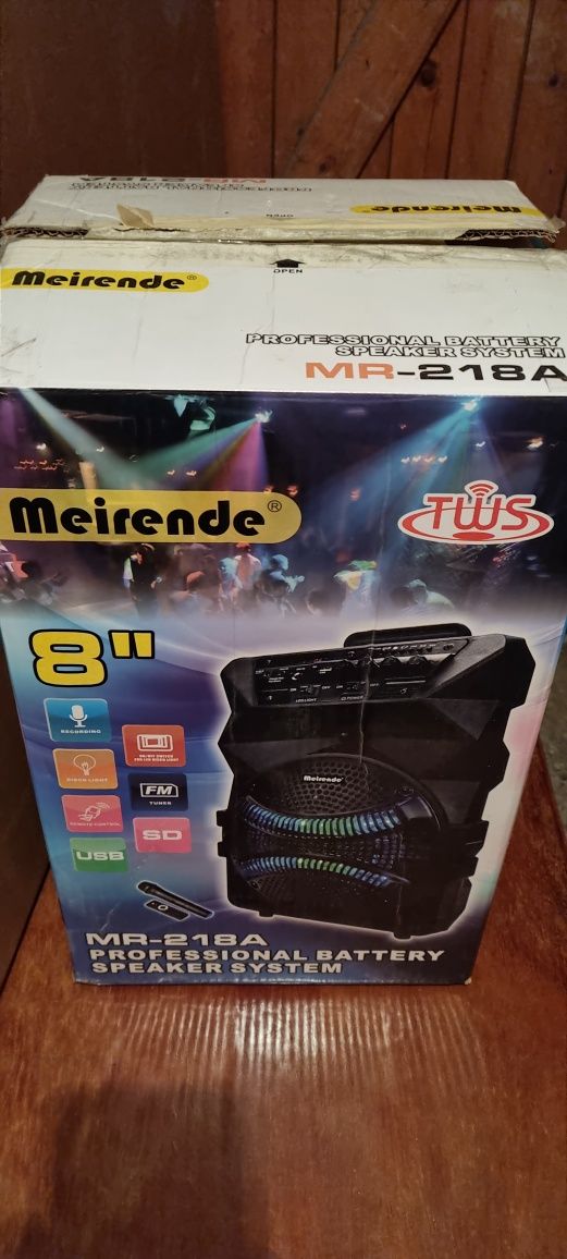 Тонколона Bluetooth Караоке M e i r e n d e MR-218A 8″
