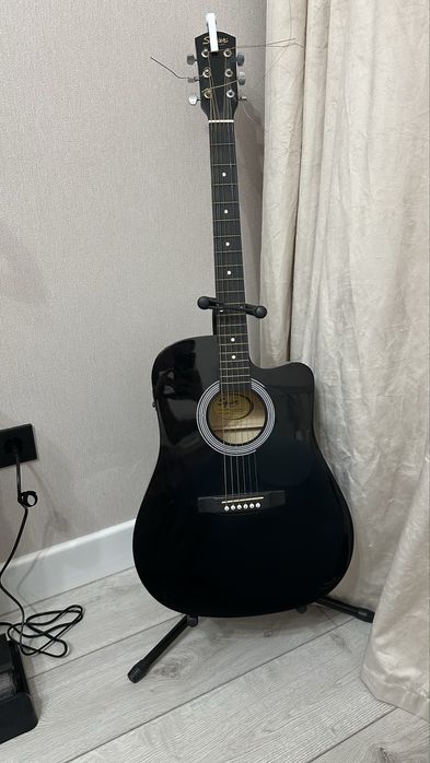 Гитара Squier SA-105CE черный