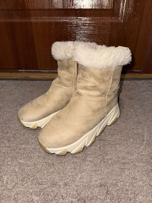 Зимние натуральные сапоги