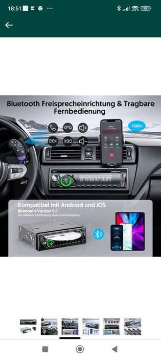 Radio DVD BT USB ect Este nou are și telecomanda