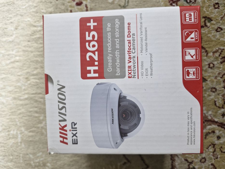 Продам НОВЫЕ видеокамеры наблюдения HikVision H.265+ в коробке за 550