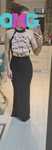 Rochie elastica, cambrata in spate , cu trena, mărime S