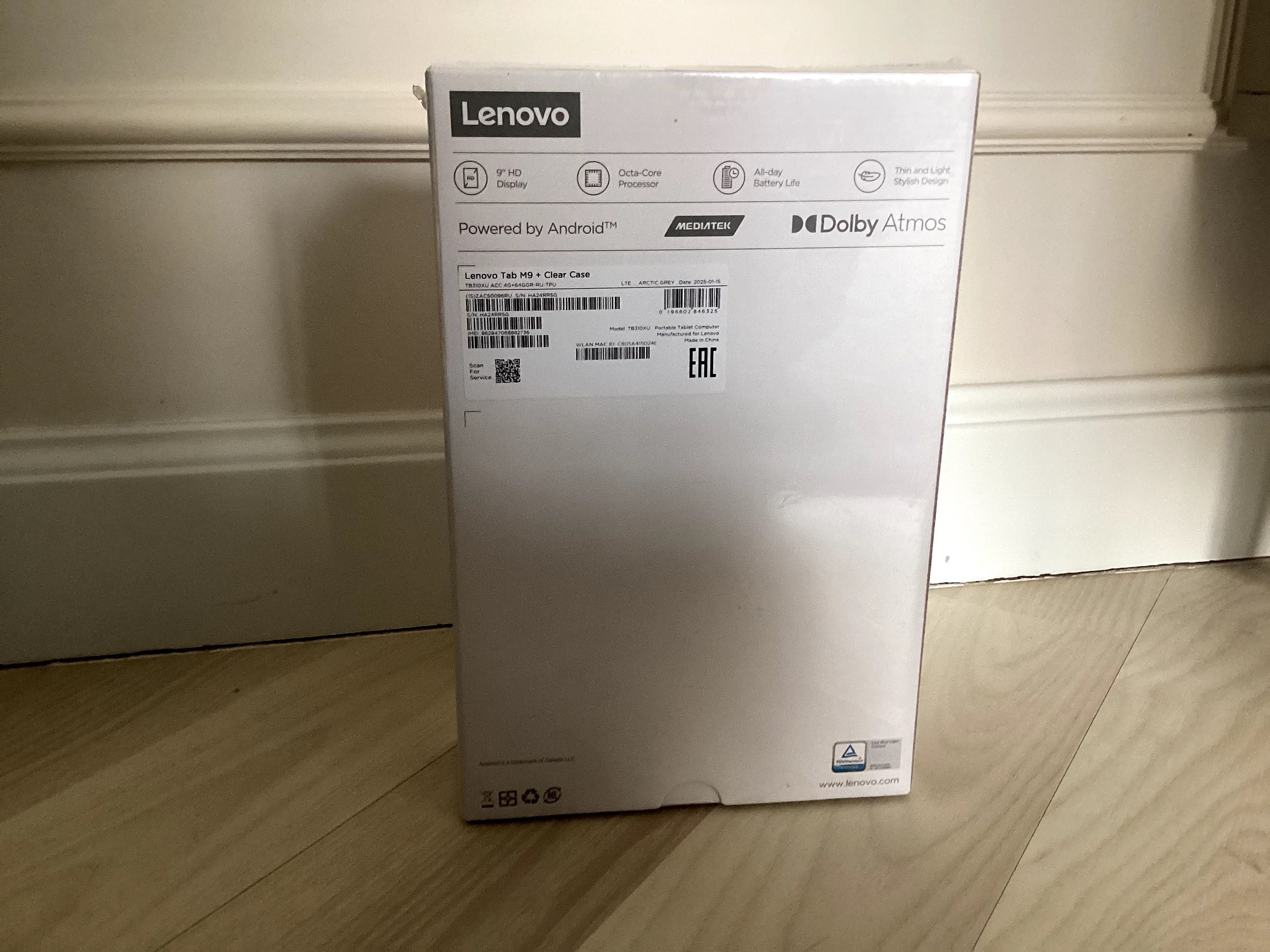 Android Lenovo tab m9 + clear case | Новый