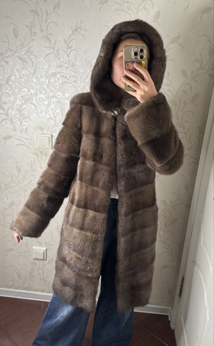 Норковая шуба трансформер в хорошем состоянии
