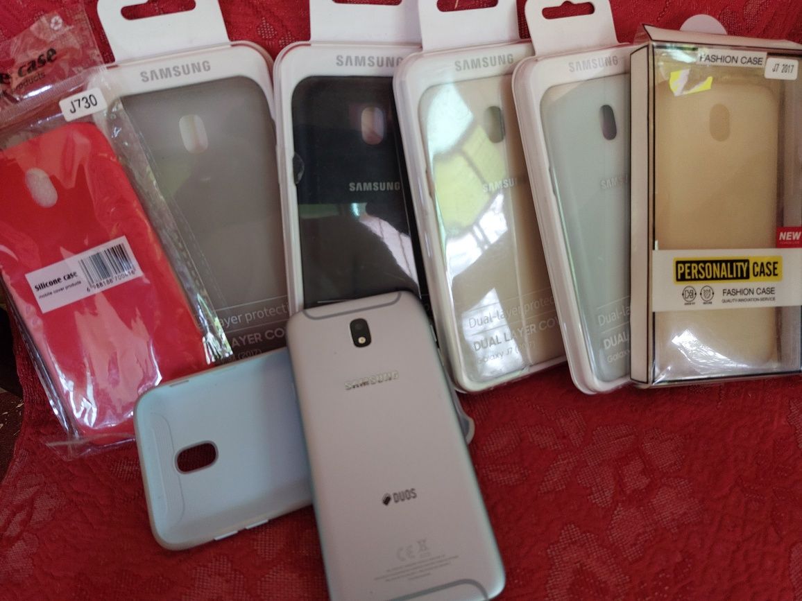 1 buc Tel Samsung J7 2017 SPART si 7 huse folosite