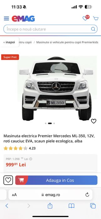 Masima electrica copii