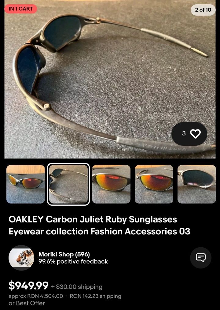 ochelari Oakley Juliet titanium