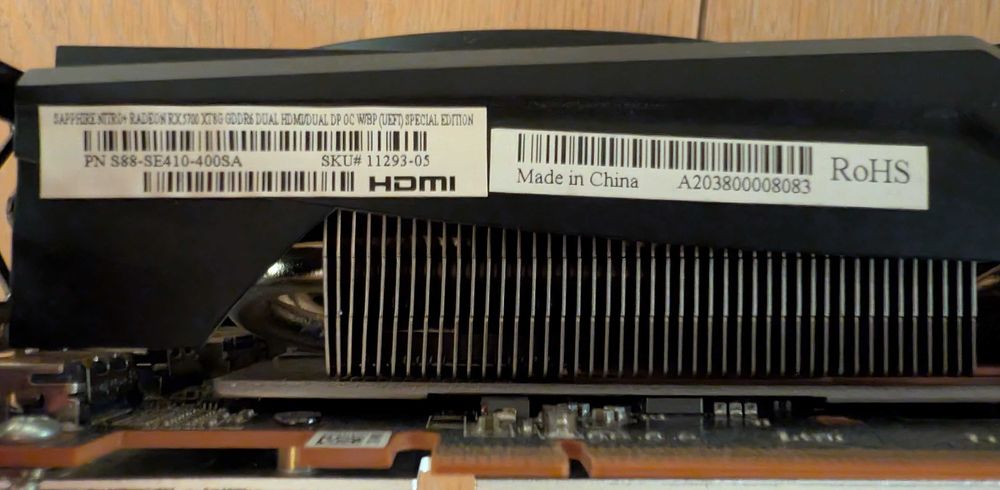 Placa video SAPPHIRE NITRO+ RX 5700 XT 8G GDDR6 SE