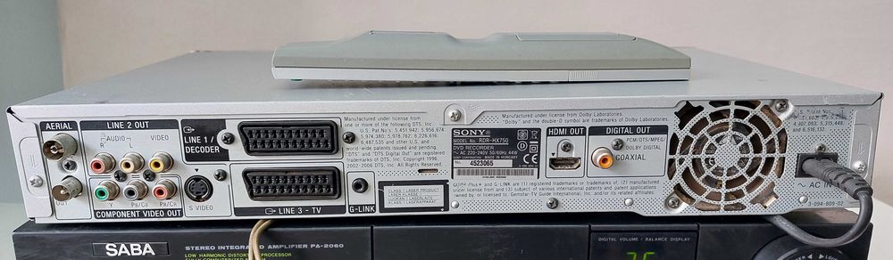 Sony RDR HX 750 muzica rec film muzica