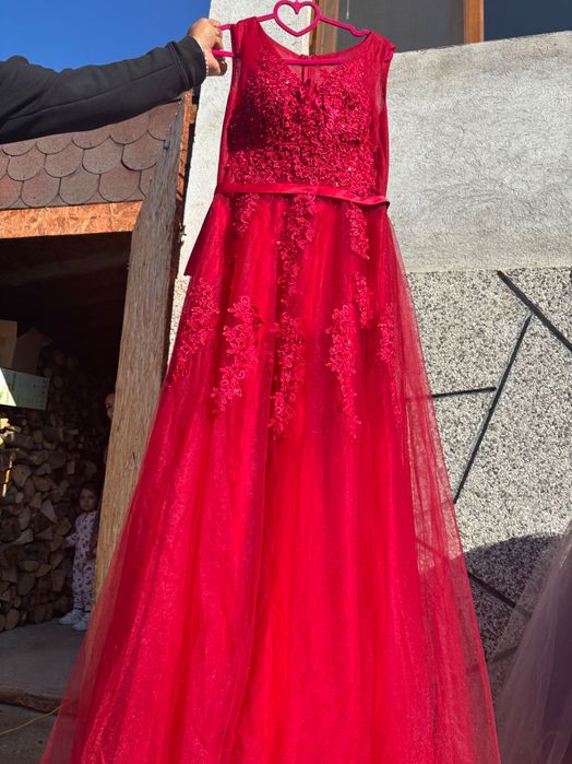 Уникална бална рокля Червена