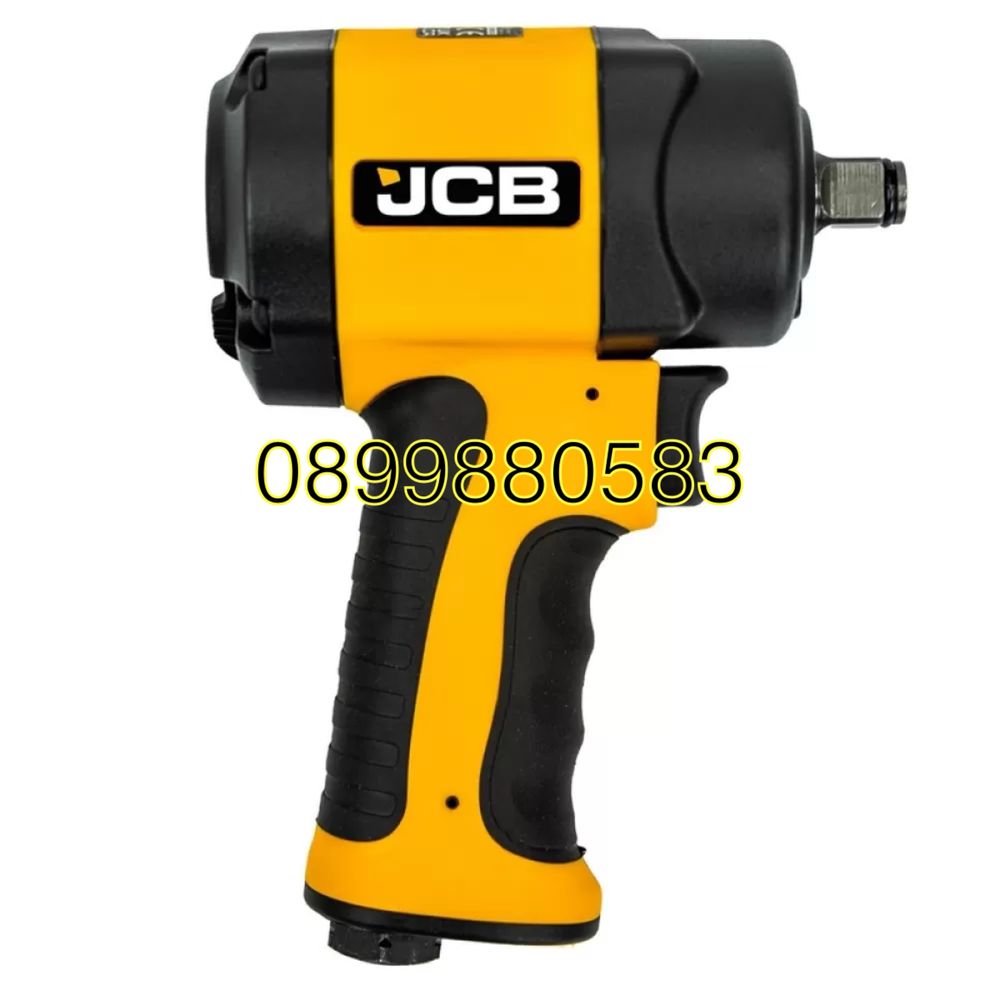 Пневматичен ударен мини гайковерт 1200Nm 1/2" с вложки и куфар JCB