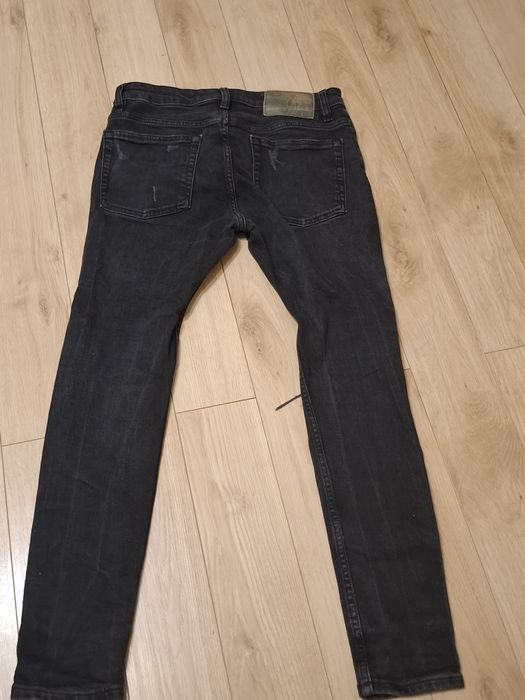 Blugi skinny black ripped