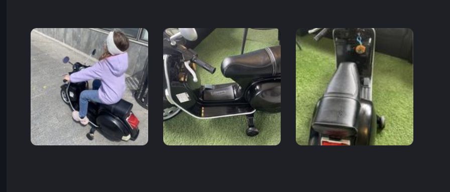 Motocicleta Electrică Vespa 6V