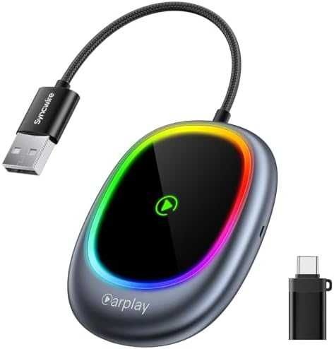 Нов Безжичен CarPlay адаптер за iPhone – Plug&Play, 800+ модела кола