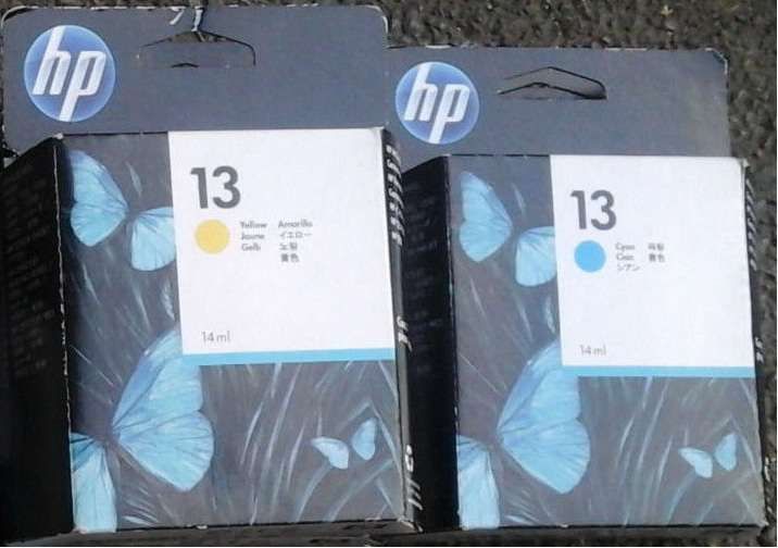 Mutat Publi HP13 HP12 C4815A cyan,C4817A yellow; C4806A yellow
