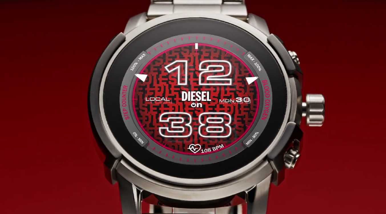 Diesel On - Griffed stainless steel smartwatch