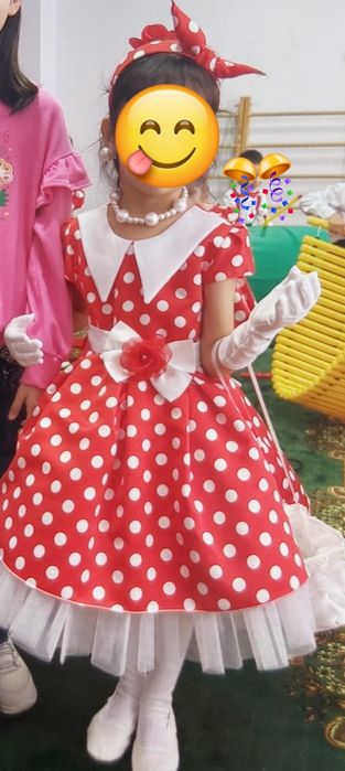 Платье для девочек в горошек