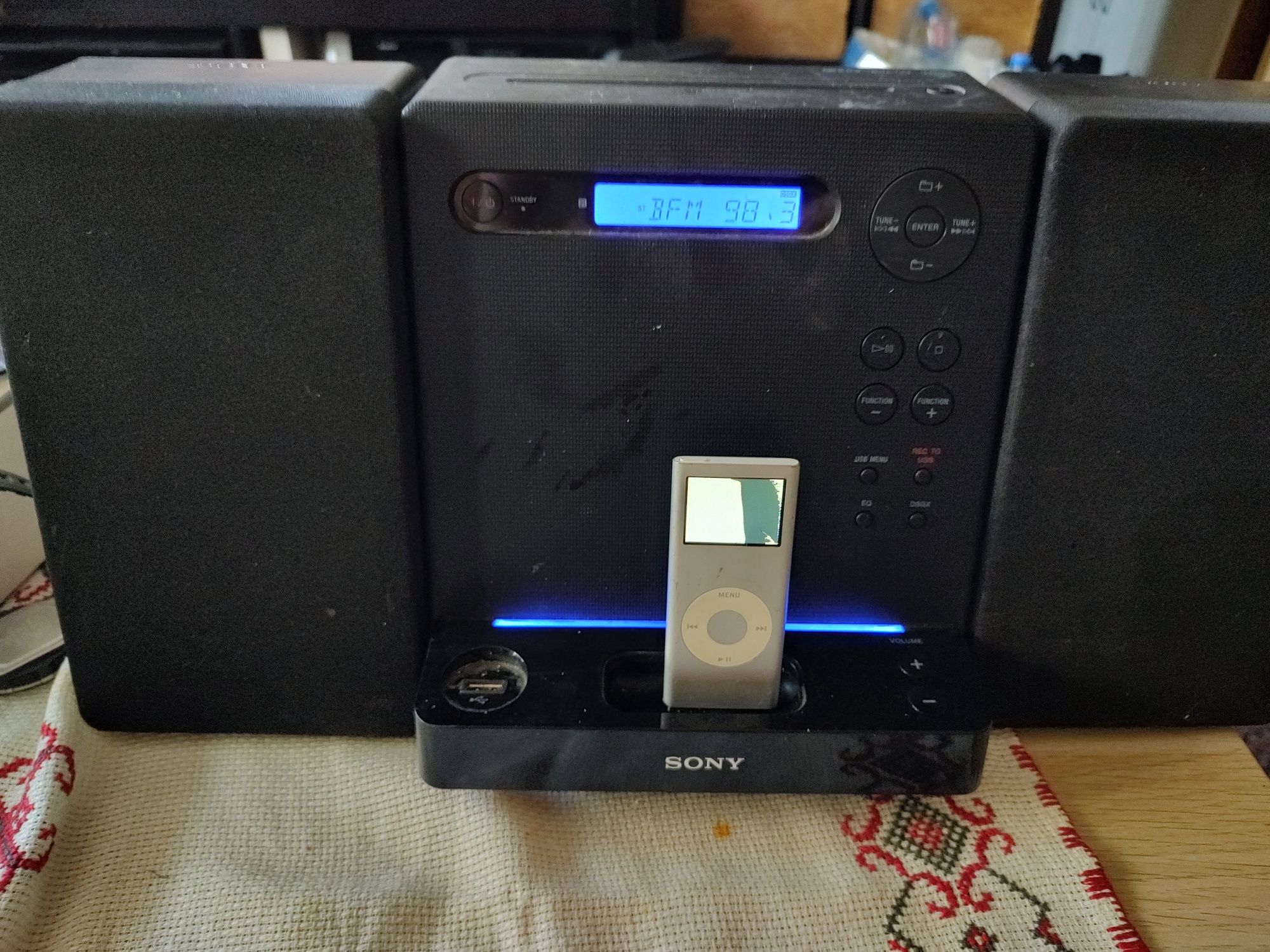Sony audio system Ipod player
