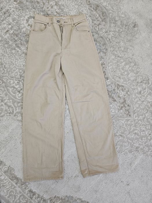 Женская джинсовая брюки бежевая 44-46р