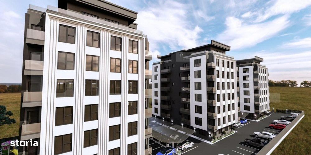 Apartamente 3 camere, bloc nou, 74.1mp, Radauti