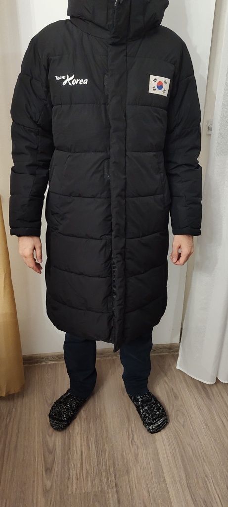 Олимпийская зимняя куртка сборной Корей Мужская длинная куртка 48-50