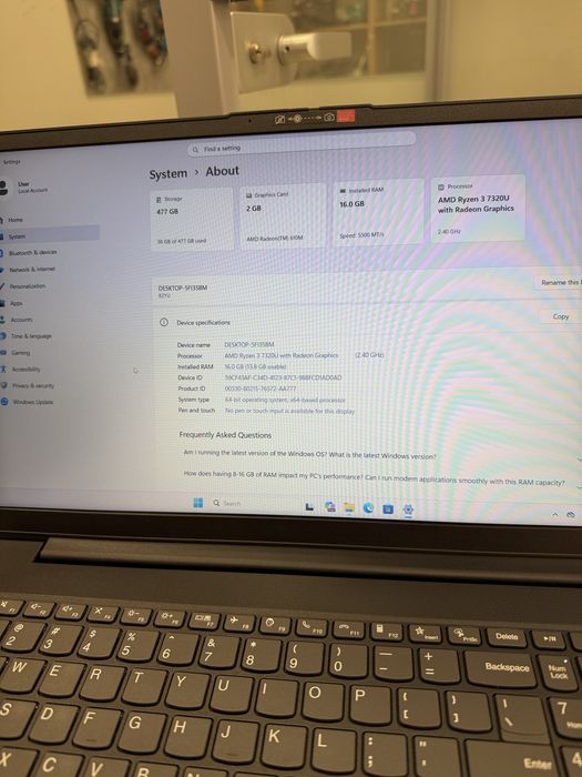 Lenovo V15 G4 Ryzen 3