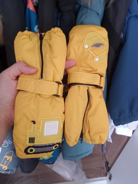 Детские зимние варежки краги 5-6лет