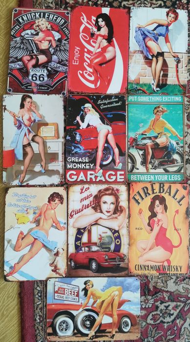 Tablii metalice vintage reclame bar