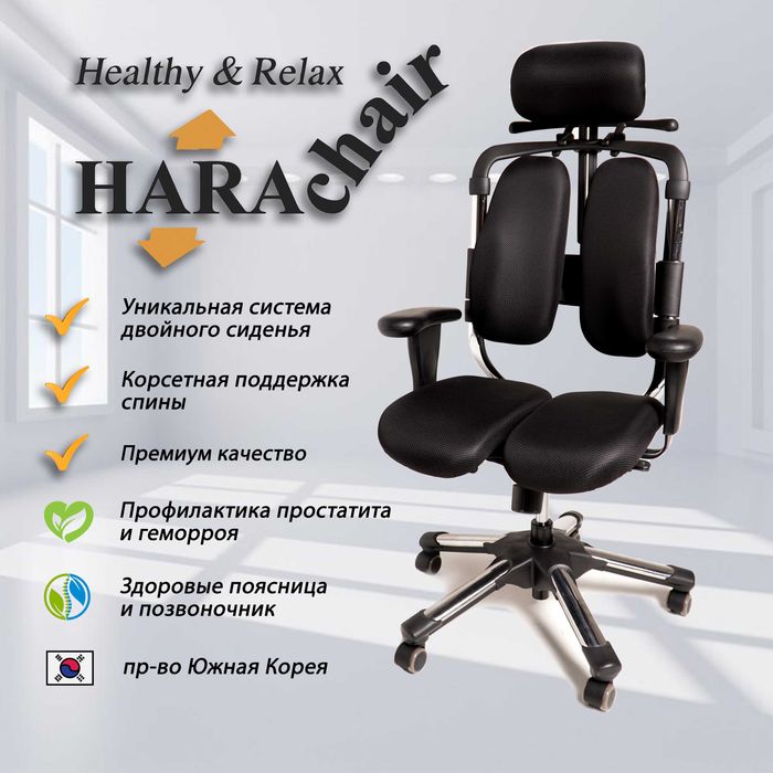 Ортопедическое компьютерное кресло Hara Chair NIETZSCHE UD (Ю.Корея)