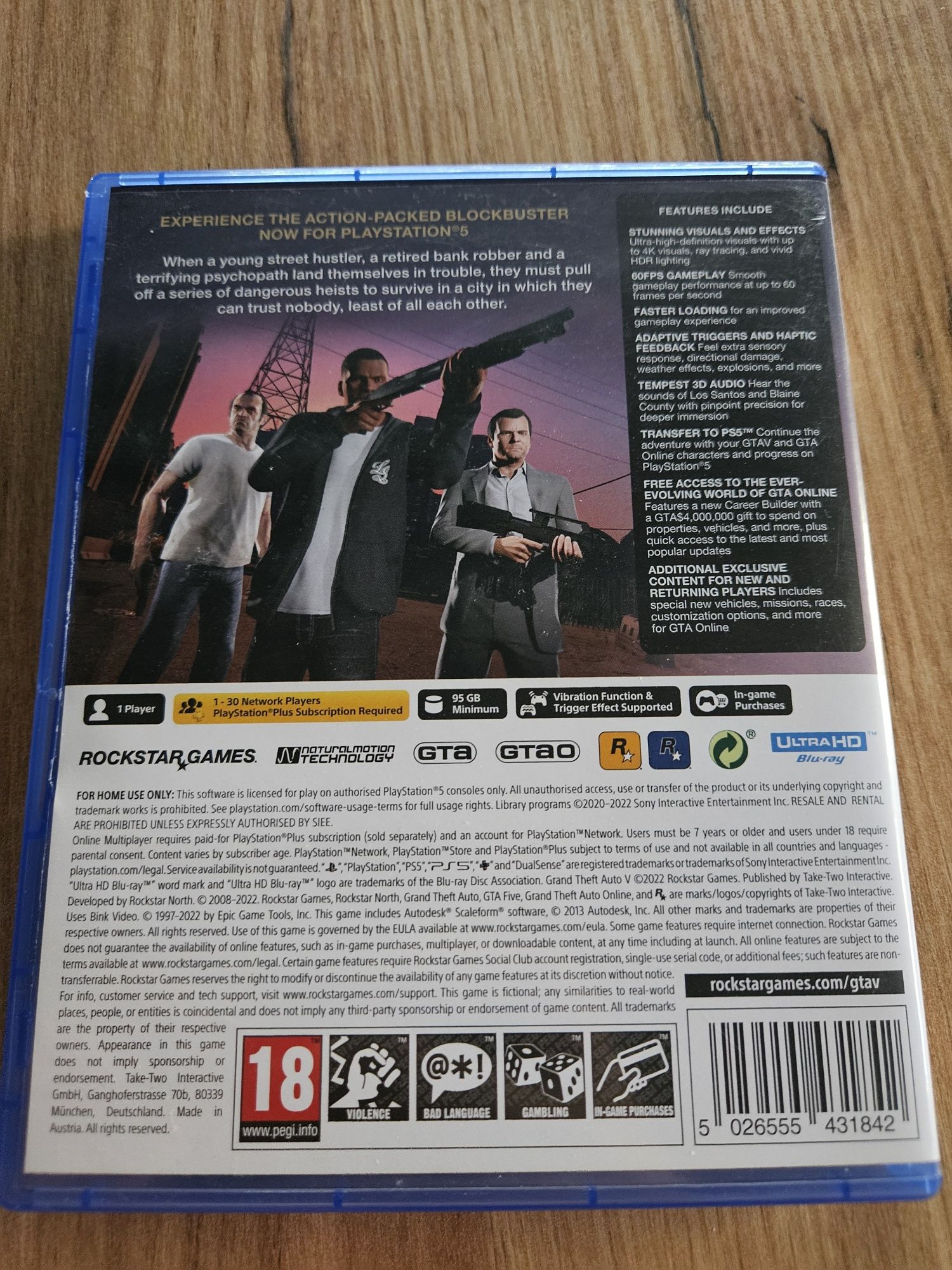 GTA 5 ps5 (като нова)