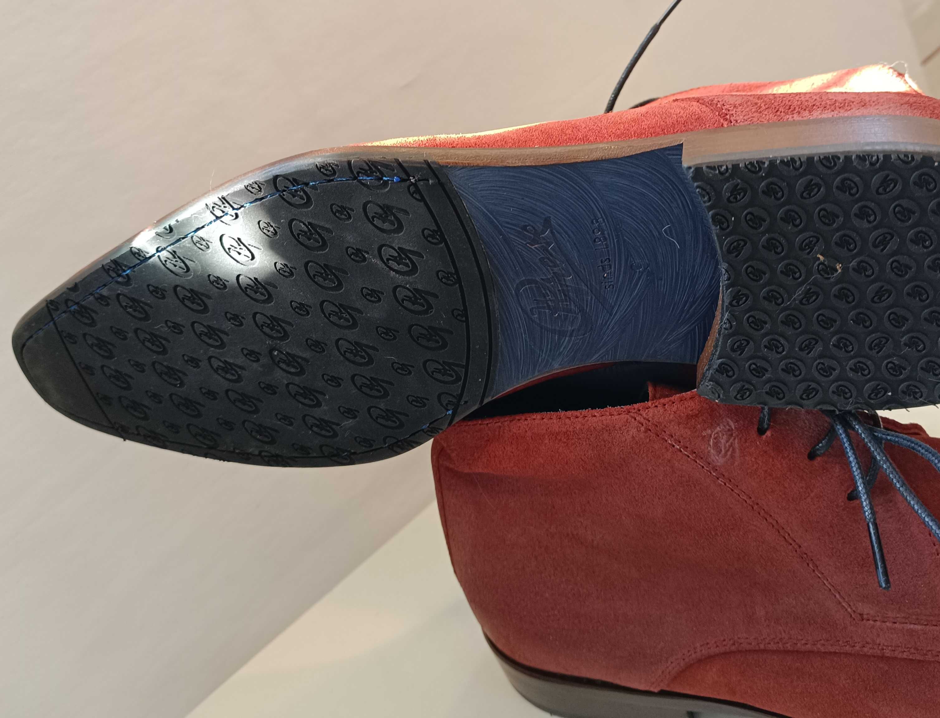 Ghete chukka 43 43.5 44 de lux GREVE NOI lucrate manual piele naturala
